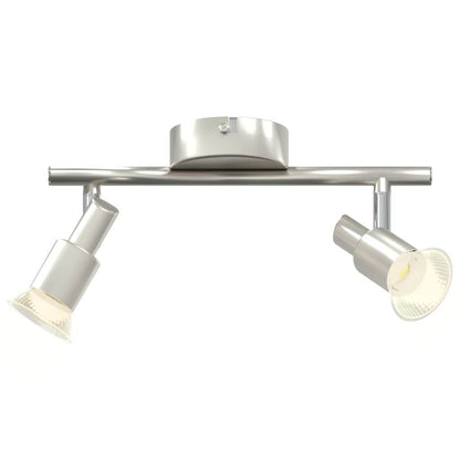 Ceiling Spotlight with Spotlights Nickel 25.5 x 8 x 11 cm Steel