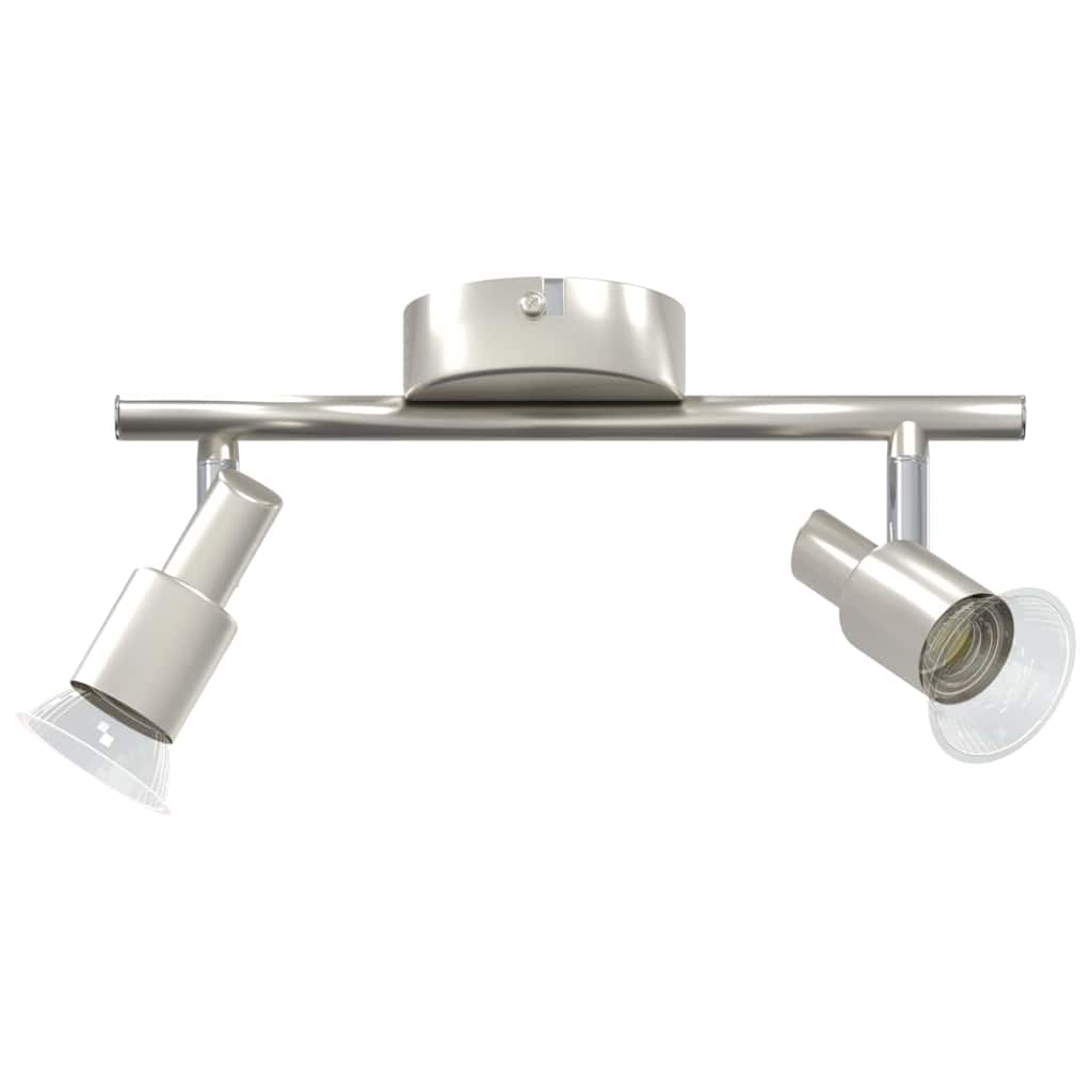 Ceiling Spotlight with Spotlights Nickel 25.5 x 8 x 11 cm Steel