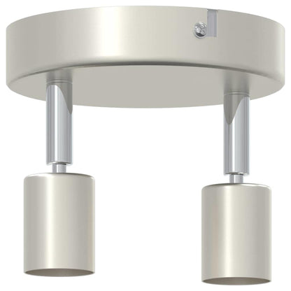 Ceiling Spotlight with Spotlights Nickel 12 x 8 cm Steel