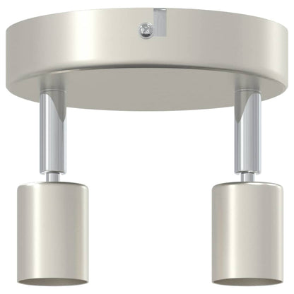 Ceiling Spotlight with Spotlights Nickel 12 x 8 cm Steel