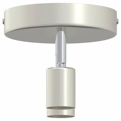 Ceiling Spotlight with Spotlights Nickel 12 x 8 cm Steel