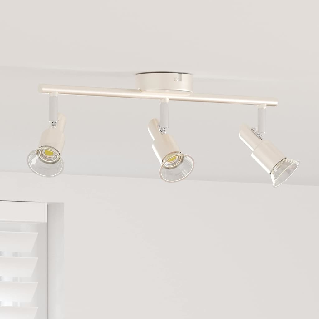 Ceiling Spotlight Nickel 39 x 10.5 x 10.5 cm Steel