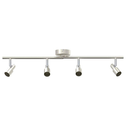 Ceiling Spotlight with Spotlights Nickel 70 x 9 x 12.5 cm Steel
