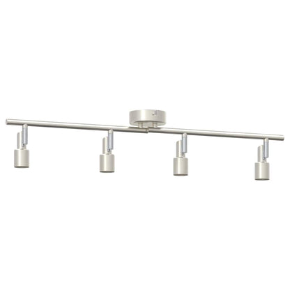 Ceiling Spotlight with Spotlights Nickel 70 x 9 x 12.5 cm Steel