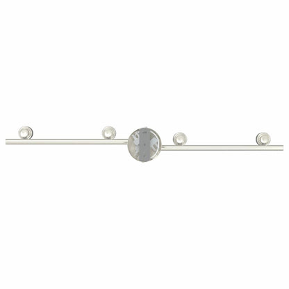 Ceiling Spotlight with Spotlights Nickel 70 x 9 x 12.5 cm Steel