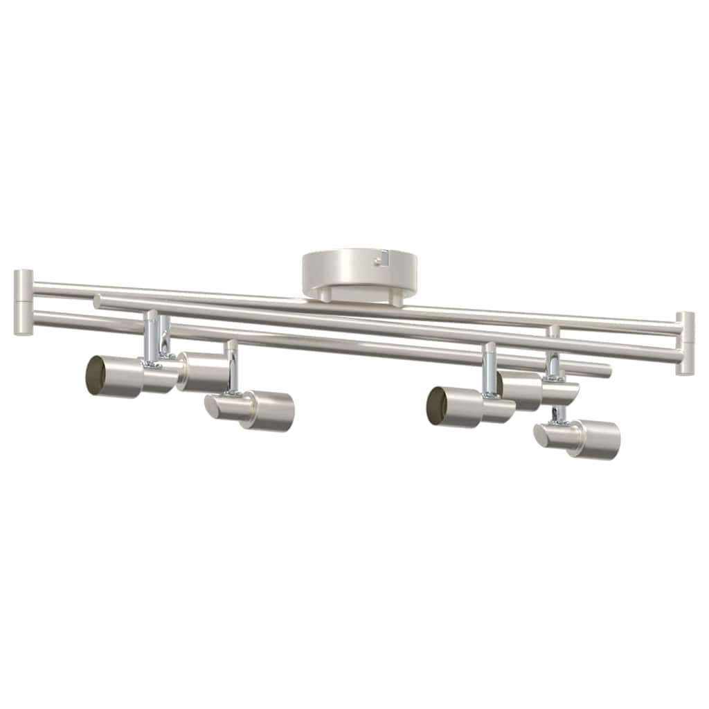 Ceiling Spotlight Nickel 176.5 x 9.5 x 14 cm Steel