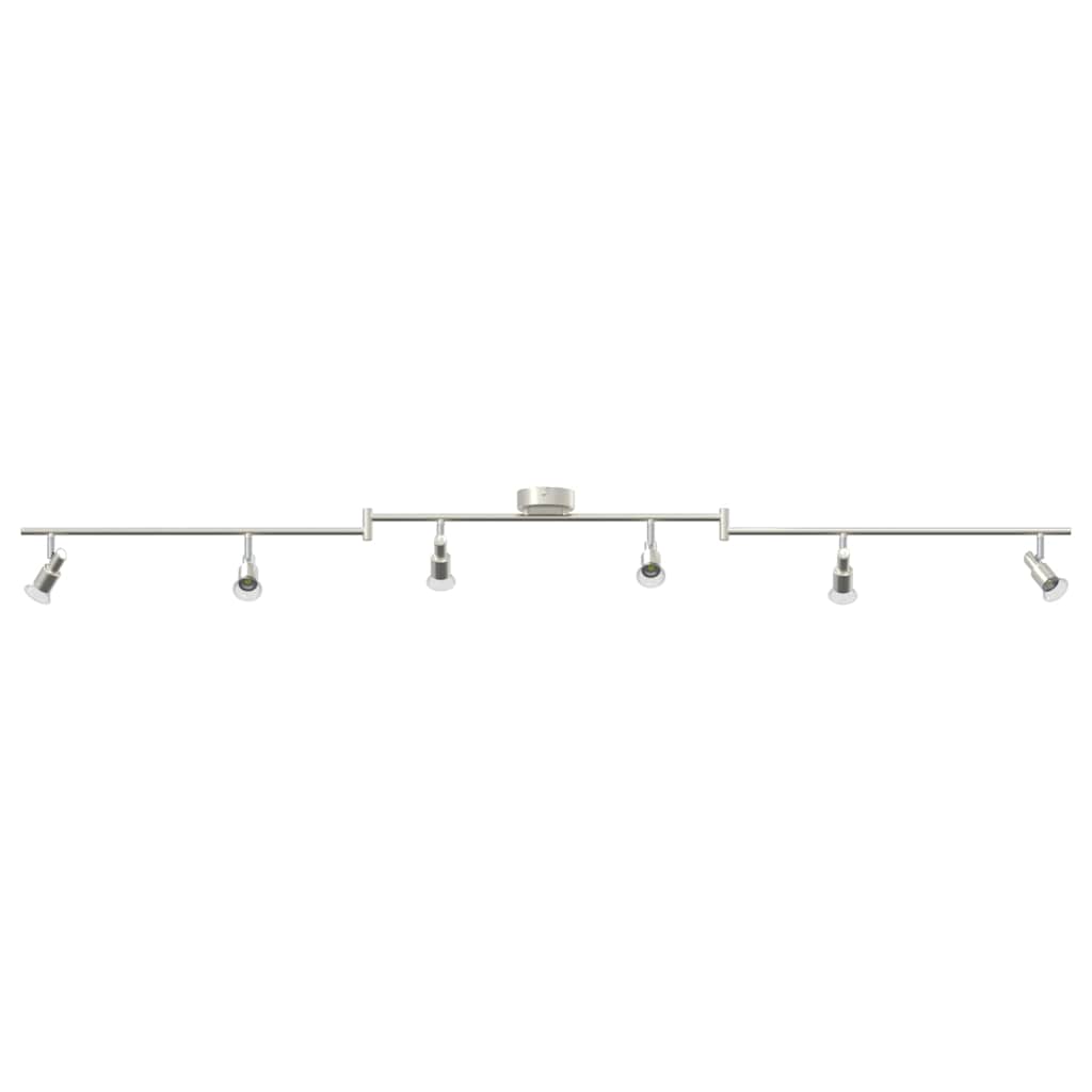 Ceiling Spotlight Nickel 176.5 x 9.5 x 14 cm Steel