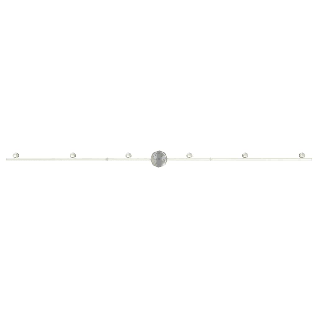 Ceiling Spotlight Nickel 176.5 x 9.5 x 14 cm Steel
