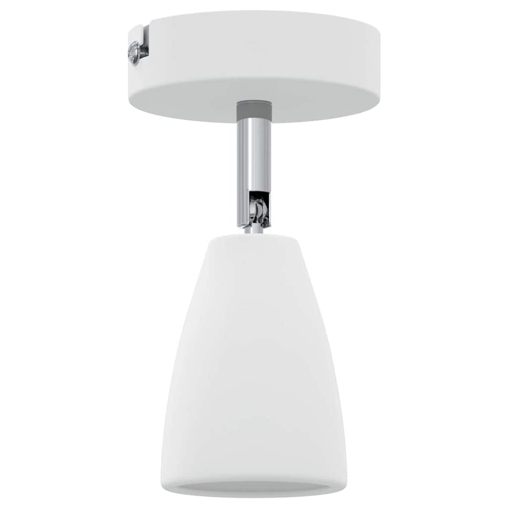 Ceiling Spotlight with Spotlights White 8 x 8 x 14 cm Metal