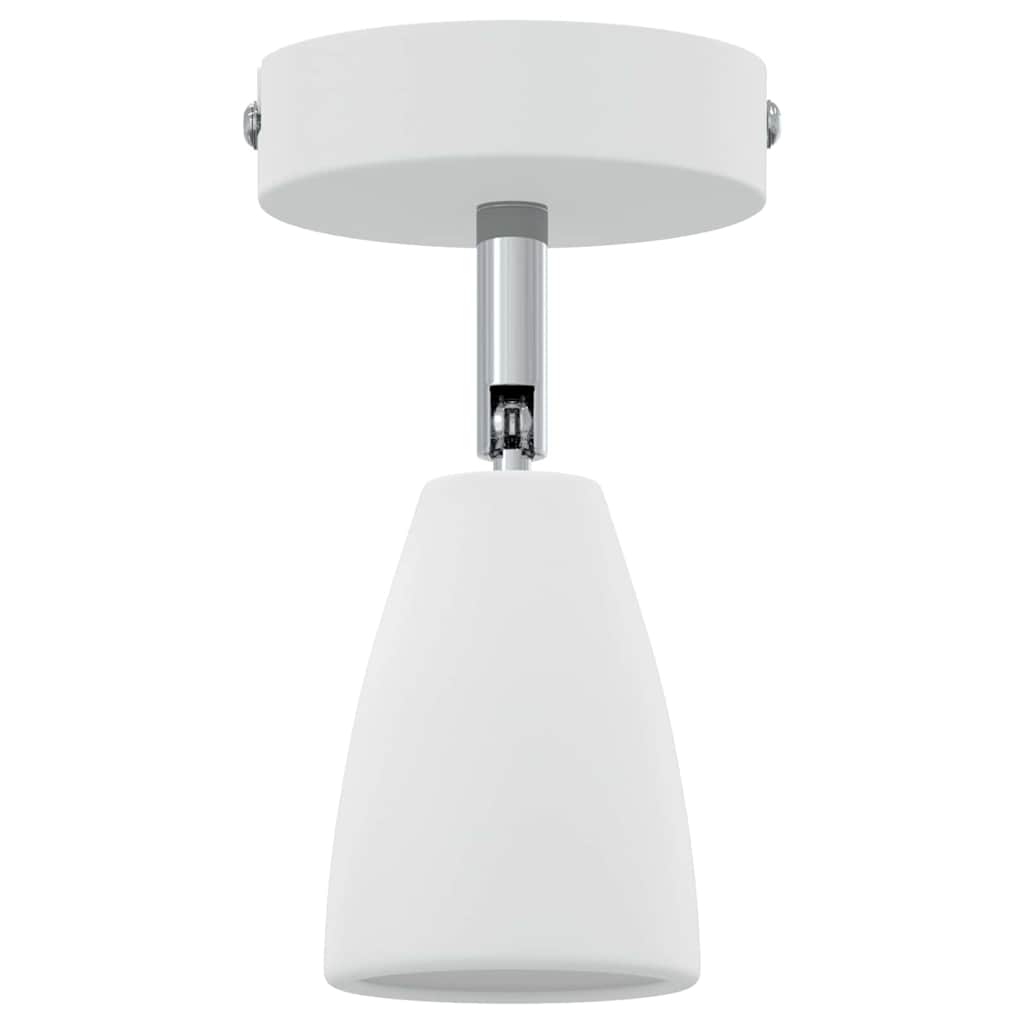 Ceiling Spotlight with Spotlights White 8 x 8 x 14 cm Metal