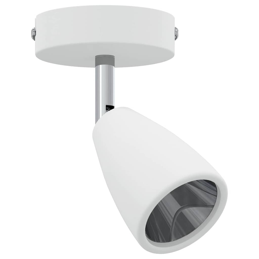 Ceiling Spotlight with Spotlights White 8 x 8 x 14 cm Metal
