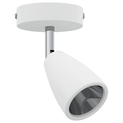 Ceiling Spotlight with Spotlights White 8 x 8 x 14 cm Metal