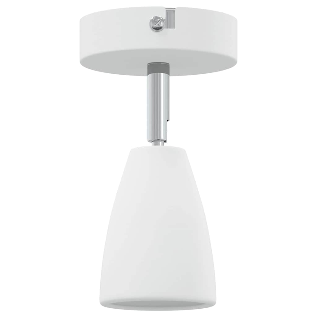 Ceiling Spotlight with Spotlights White 8 x 8 x 14 cm Metal