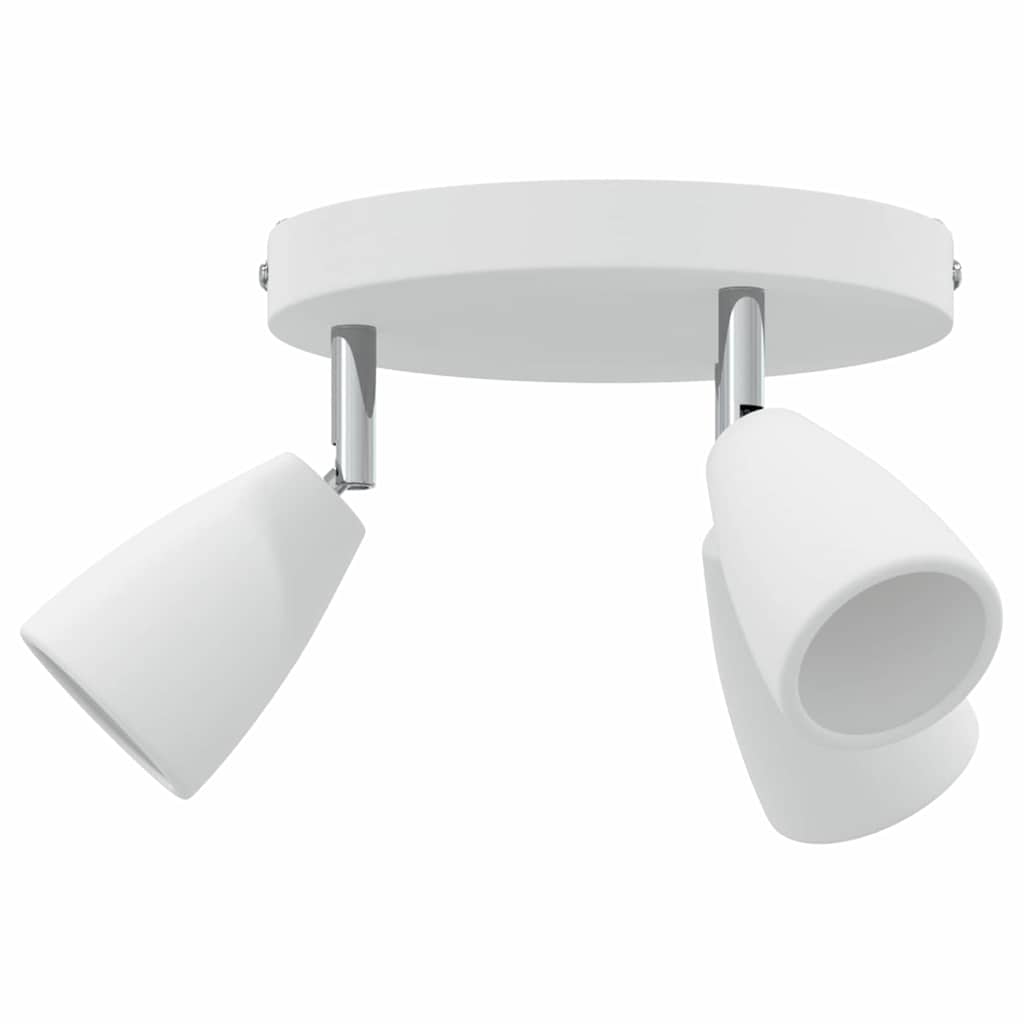 Ceiling Spotlight with Spotlights White 19 x 19 x 14.5 cm Metal
