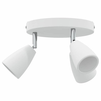 Ceiling Spotlight with Spotlights White 19 x 19 x 14.5 cm Metal