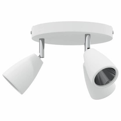 Ceiling Spotlight with Spotlights White 19 x 19 x 14.5 cm Metal