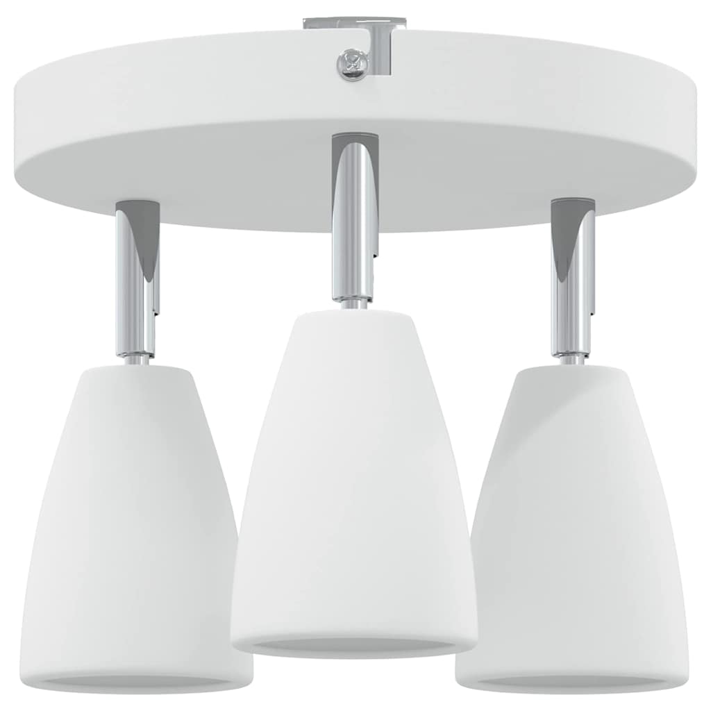 Ceiling Spotlight with Spotlights White 19 x 19 x 14.5 cm Metal