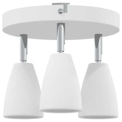 Ceiling Spotlight with Spotlights White 19 x 19 x 14.5 cm Metal