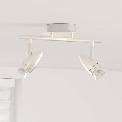 Ceiling Spotlight with Spotlights Nickel 27 x 10 x 12 cm Metal