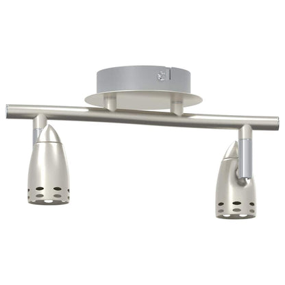 Ceiling Spotlight with Spotlights Nickel 27 x 10 x 12 cm Metal