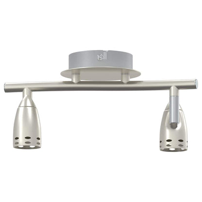 Ceiling Spotlight with Spotlights Nickel 27 x 10 x 12 cm Metal