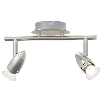 Ceiling Spotlight with Spotlights Nickel 27 x 10 x 12 cm Metal