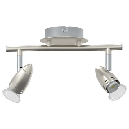 Ceiling Spotlight with Spotlights Nickel 27 x 10 x 12 cm Metal