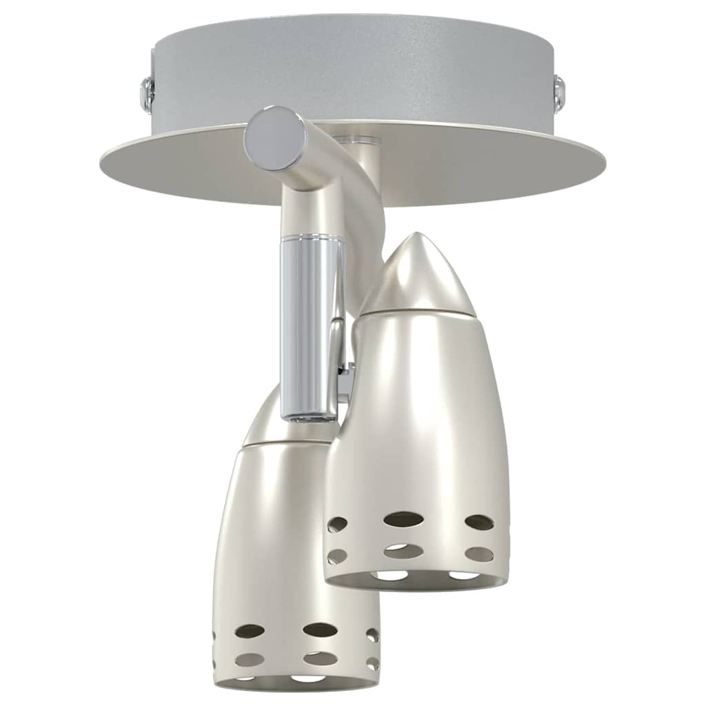 Ceiling Spotlight with Spotlights Nickel 27 x 10 x 12 cm Metal