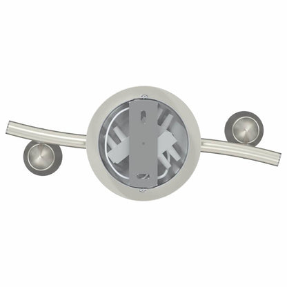Ceiling Spotlight with Spotlights Nickel 27 x 10 x 12 cm Metal