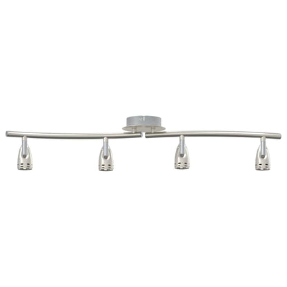 Ceiling Spotlight Nickel 61 x 10 x 12.5 cm Metal
