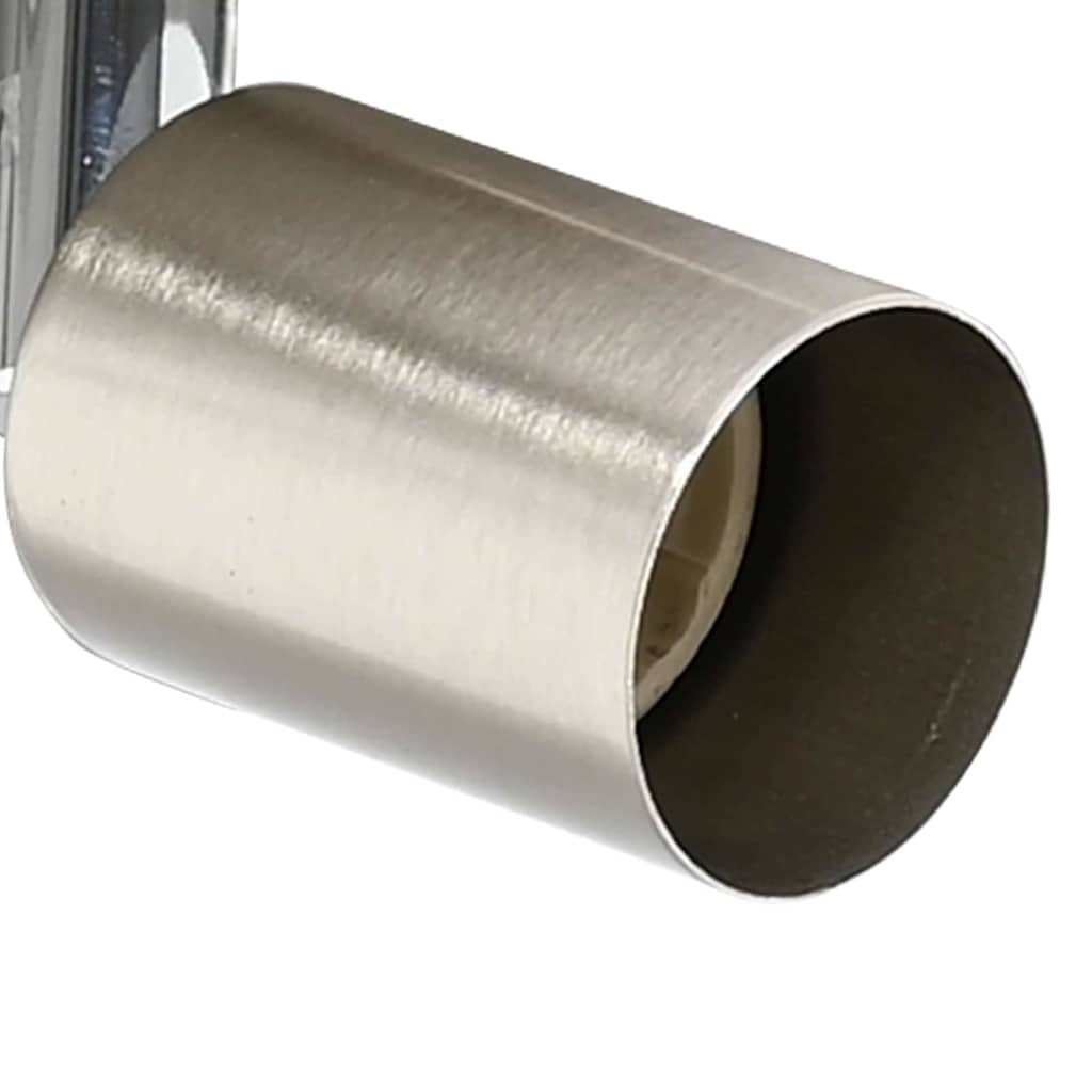 Ceiling Spotlight Nickel 29 x 29 x 11 cm Steel and Glass