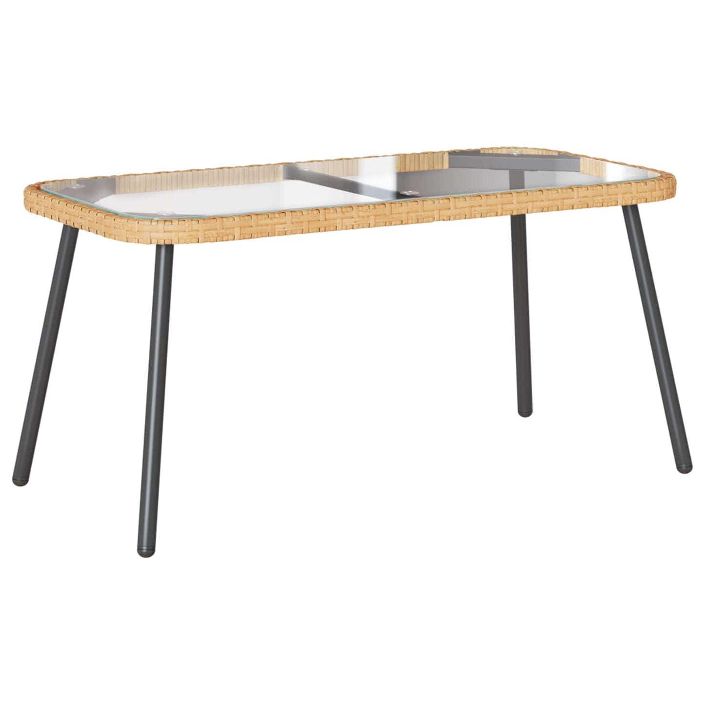 Coffee Table Brown and Black 90 x 45 x 43 cm
