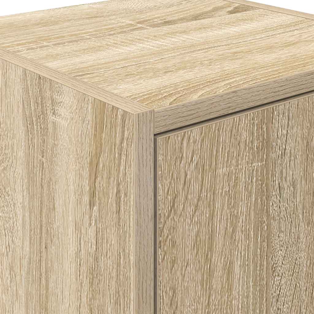 Garage Cabinets 2 pcs Sonoma Oak Engineered Wood