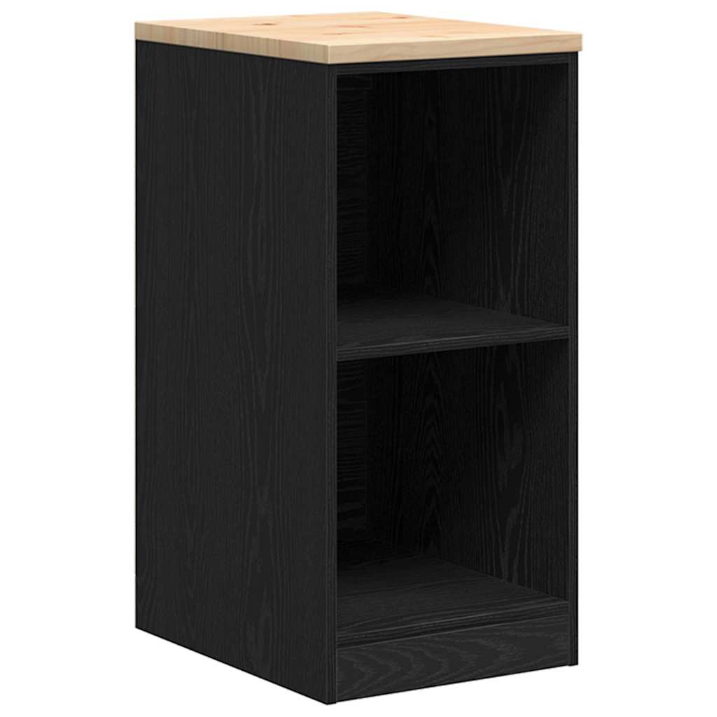 Garage Cabinets 2 pcs Black Engineered Wood