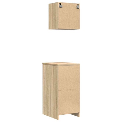 Garage Cabinets 2 pcs Sonoma Oak Engineered Wood