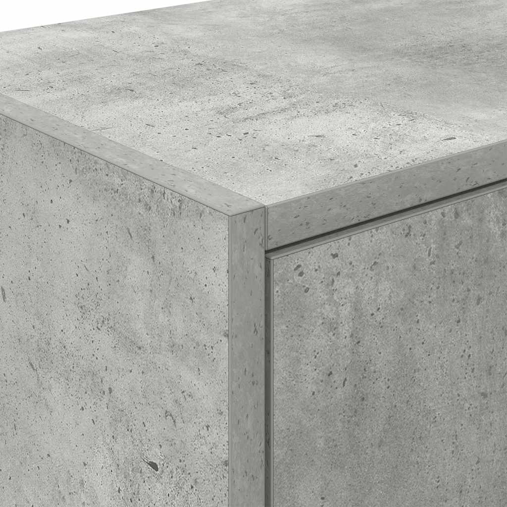 Garage Cabinets 2 pcs Concrete Grey Engineered Wood