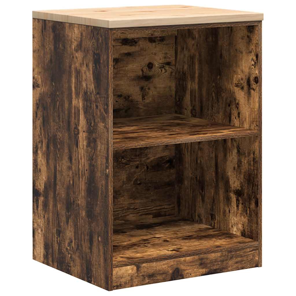 Garage Cabinets 2 pcs Smoked Oak Engineered Wood