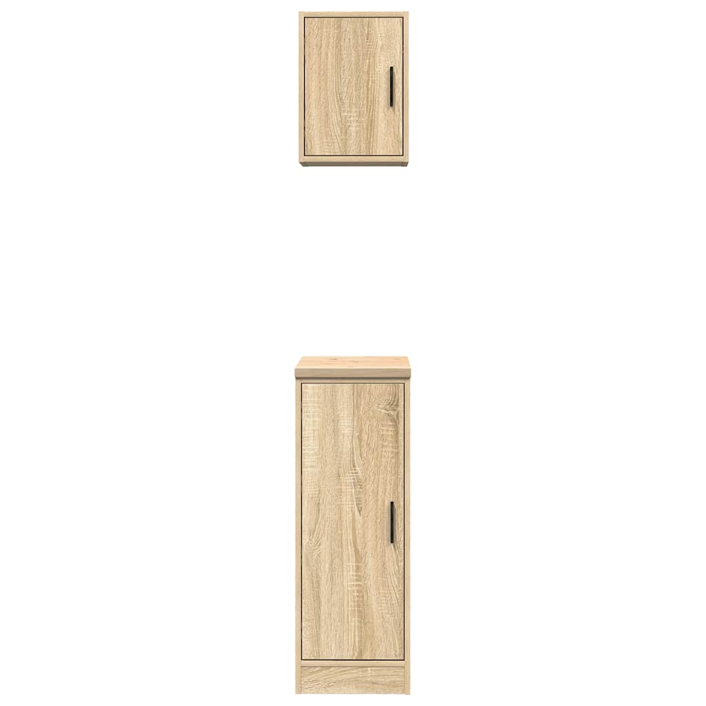 Garage Cabinets 2 pcs Sonoma Oak Engineered Wood