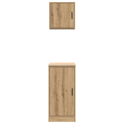 Garage Cabinets 2 pcs Artisan Oak Engineered Wood