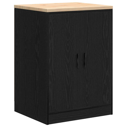 Garage Cabinets 2 pcs Black Engineered Wood