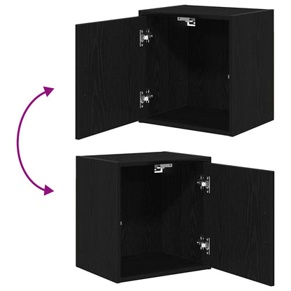 Garage Cabinets 2 pcs Black Engineered Wood