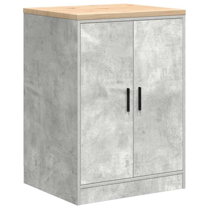 Garage Cabinets 6 pcs Concrete Grey Engineered Wood