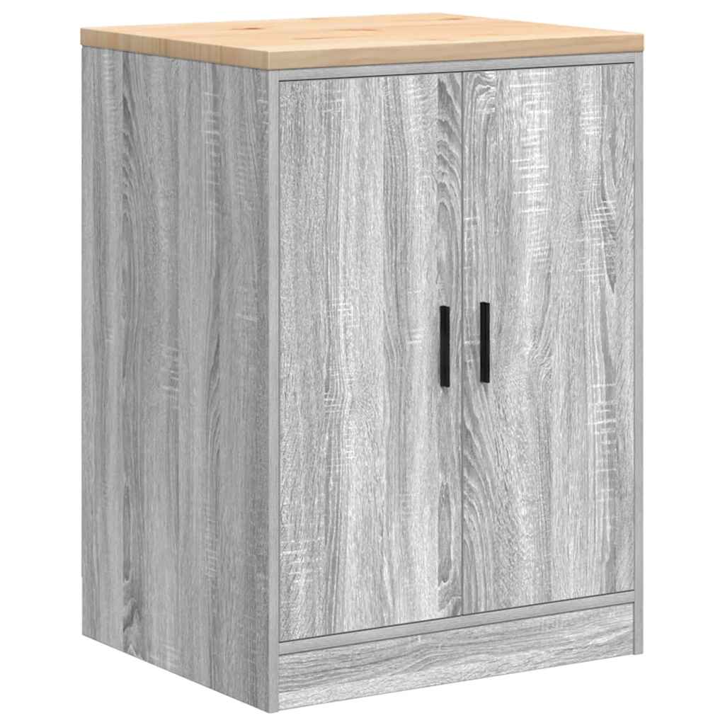 Garage Cabinets 6 pcs Grey Sonoma Engineered Wood
