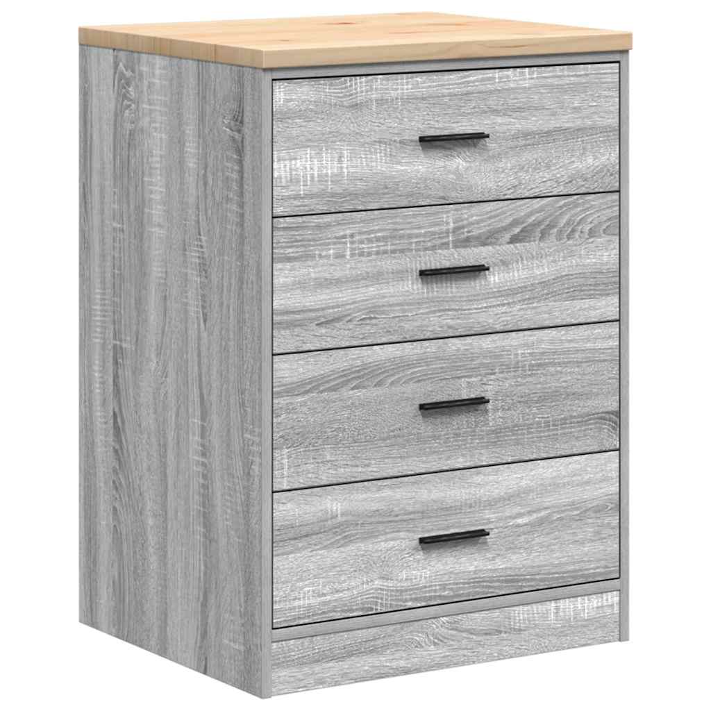 Garage Cabinets 6 pcs Grey Sonoma Engineered Wood