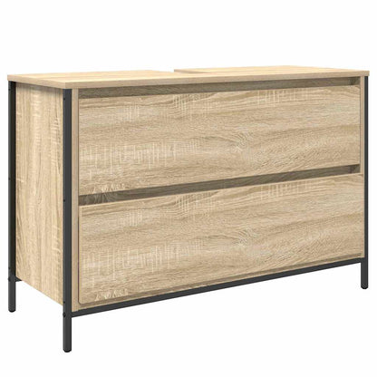 Bathroom Furniture Set 3 pcs Sonoma Oak Engineered Wood