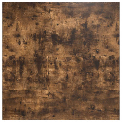 Coffee Table with Drawers Smoked Oak 100x100x40 cm