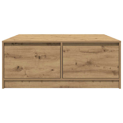 Coffee Table with Drawers Artisan Oak 100x100x40 cm