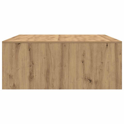 Coffee Table with Drawers Artisan Oak 100x100x40 cm