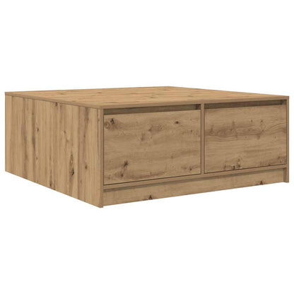 Coffee Table with Drawers Artisan Oak 100x100x40 cm
