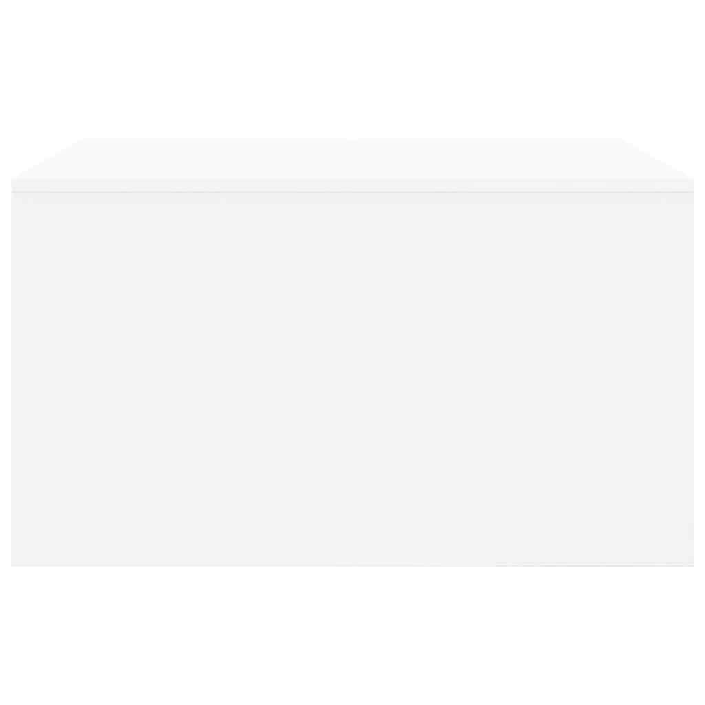Coffee Table with Drawers White 70,5x70x40 cm